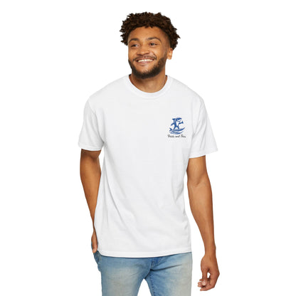 Unisex Garment-Dyed T-Shirt with Vibrant Ocean Design - Relaxed Summer Vibe, Perfect for Beach Lovers, Casual Wear, Travel, Gifts