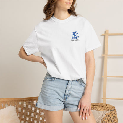 Unisex Garment-Dyed T-Shirt with Vibrant Ocean Design - Relaxed Summer Vibe, Perfect for Beach Lovers, Casual Wear, Travel, Gifts