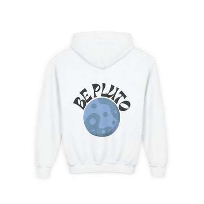 Be Pluto (BACK DESIGN ONLY) Youth Hooded Sweatshirt