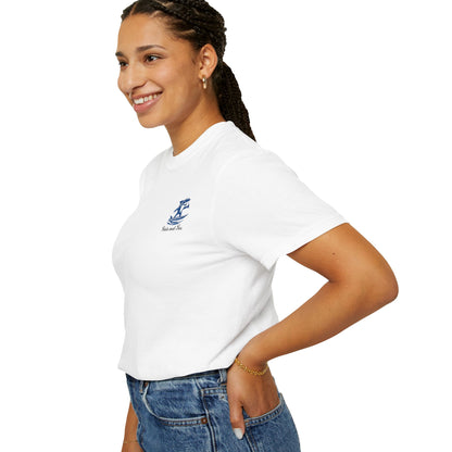 Unisex Garment-Dyed T-Shirt with Vibrant Ocean Design - Relaxed Summer Vibe, Perfect for Beach Lovers, Casual Wear, Travel, Gifts
