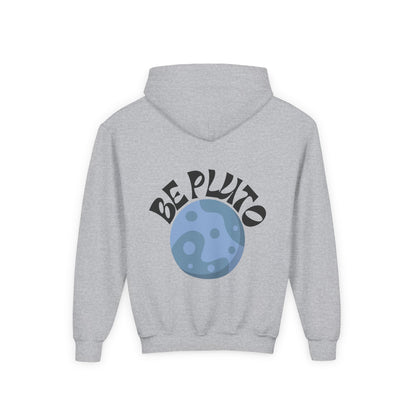 Be Pluto (BACK DESIGN ONLY) Youth Hooded Sweatshirt