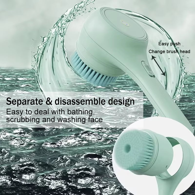2025 Electric Body Brush and Back Scrubber for Shower Use