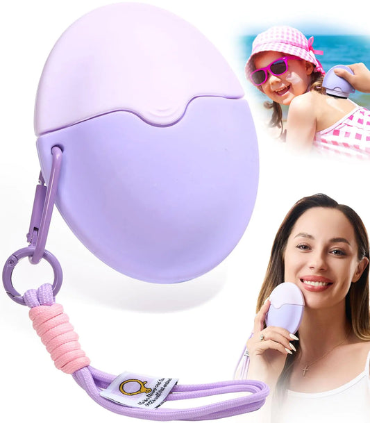 Kids Sunscreen Applicator - BPA Free Roll-On Sponge 19 fl oz Travel-Friendly Purple