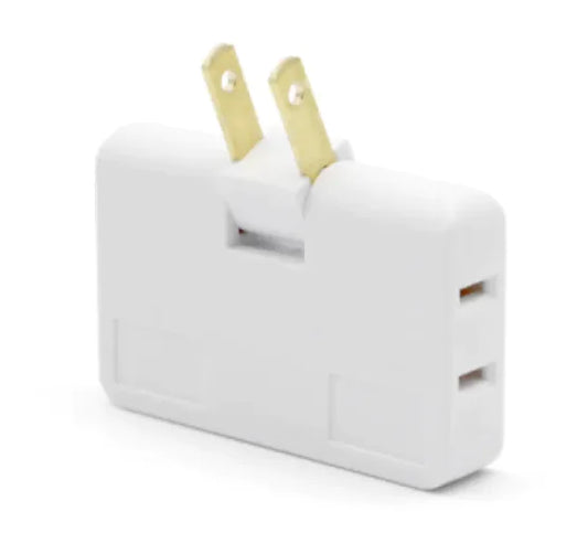180 Rotating Power Plug Adapter - Universal Travel Converter with Compact Design