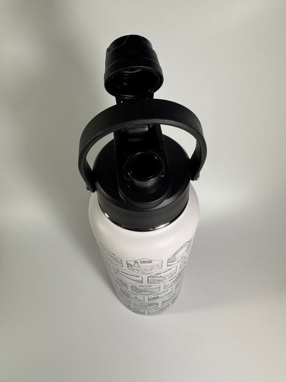 Michigan Gift | 50 Beach Bucket List Tracker Water Bottle | Great Lakes Travel Tumbler | Up North Michigan Souvenir | Lake House Gift