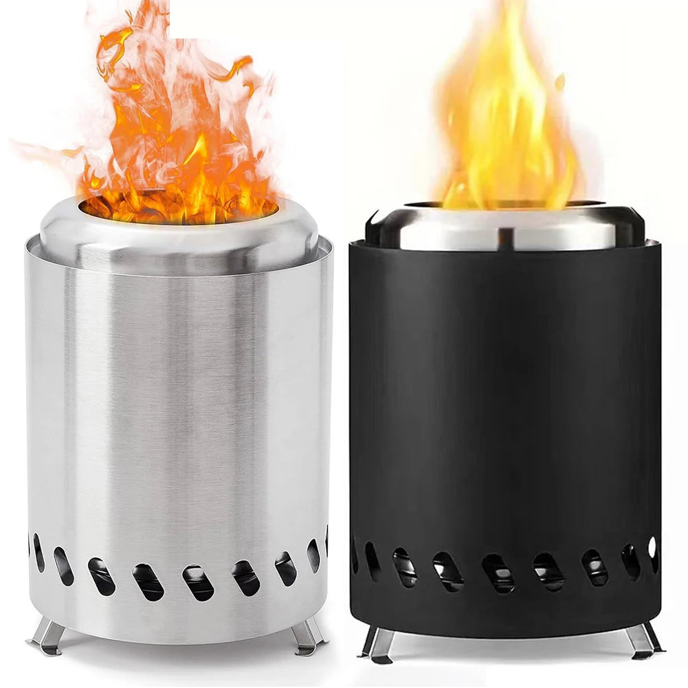 Smokeless Tabletop Fire Pit Indoor Outdoor Table Top Firepit Mini Fire Pit Wood Burning or Pellet Fueled Portable Bonfire