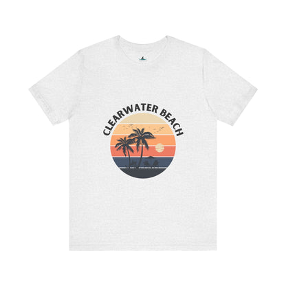 Clearwater Beach Jersey Short Sleeve Tee - Prints and Fins