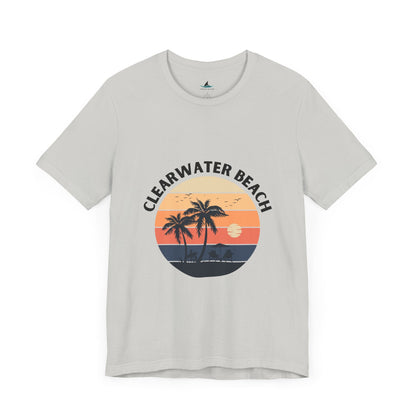 Clearwater Beach Jersey Short Sleeve Tee - Prints and Fins