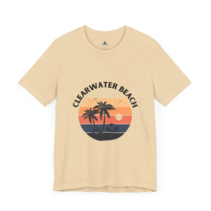 Clearwater Beach Jersey Short Sleeve Tee - Prints and Fins