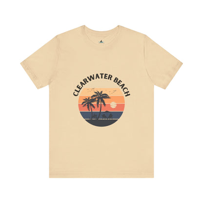 Clearwater Beach Jersey Short Sleeve Tee - Prints and Fins