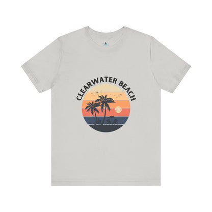 Clearwater Beach Jersey Short Sleeve Tee - Prints and Fins
