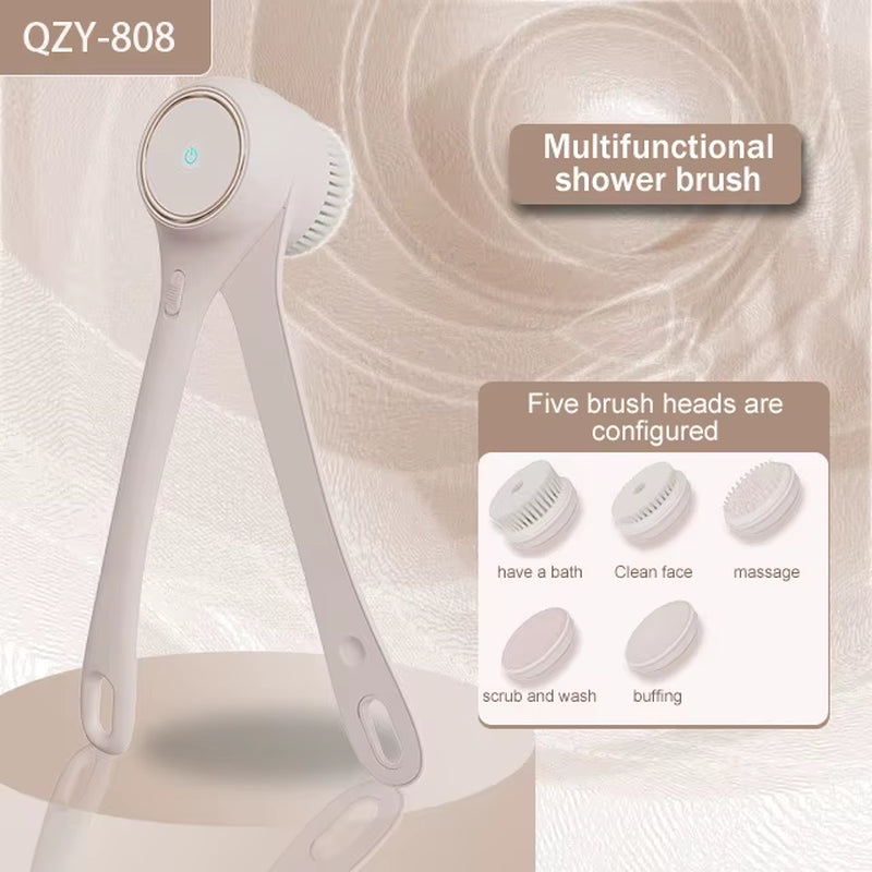 2025 Electric Body Brush and Back Scrubber for Shower Use