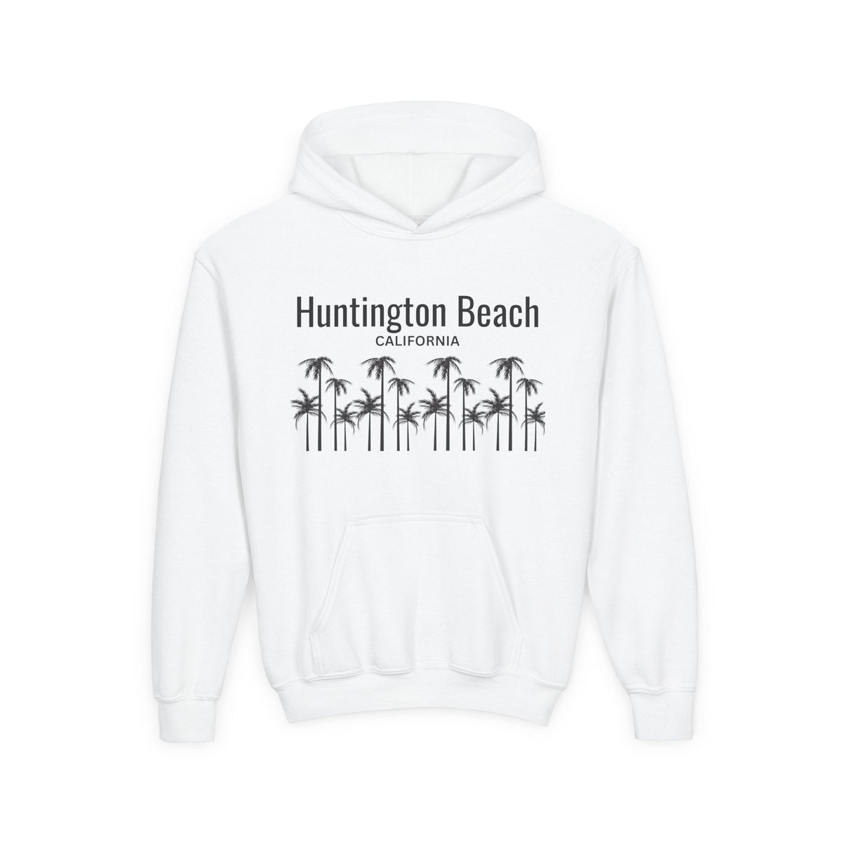 Huntington Beach Youth Hooded Sweatshirt - Prints and Fins