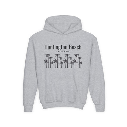 Huntington Beach Youth Hooded Sweatshirt - Prints and Fins