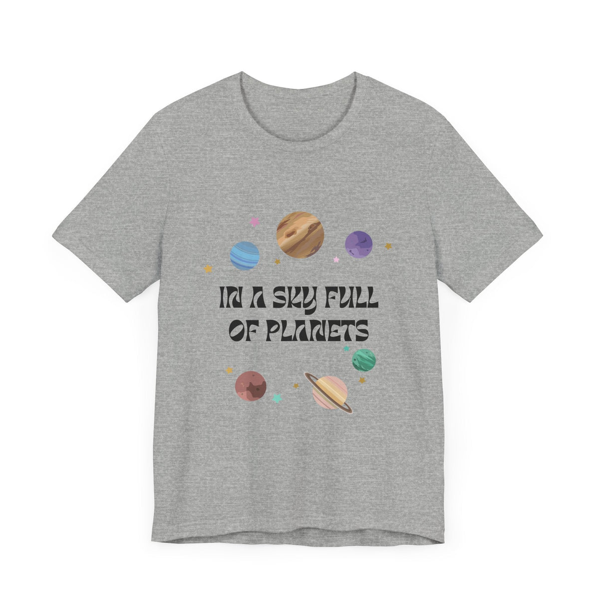 In a Sky Full Of Planets Be Pluto Jersey Short Sleeve Tee - Prints and Fins
