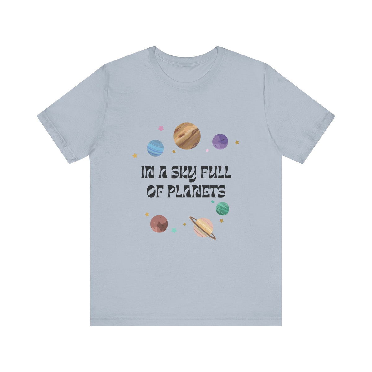 In a Sky Full Of Planets Be Pluto Jersey Short Sleeve Tee - Prints and Fins