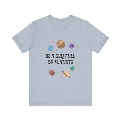 In a Sky Full Of Planets Be Pluto Jersey Short Sleeve Tee - Prints and Fins