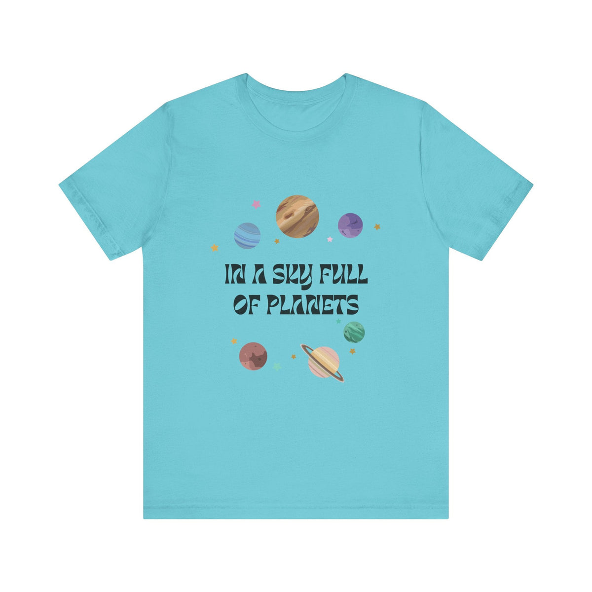 In a Sky Full Of Planets Be Pluto Jersey Short Sleeve Tee - Prints and Fins