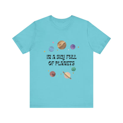 In a Sky Full Of Planets Be Pluto Jersey Short Sleeve Tee - Prints and Fins
