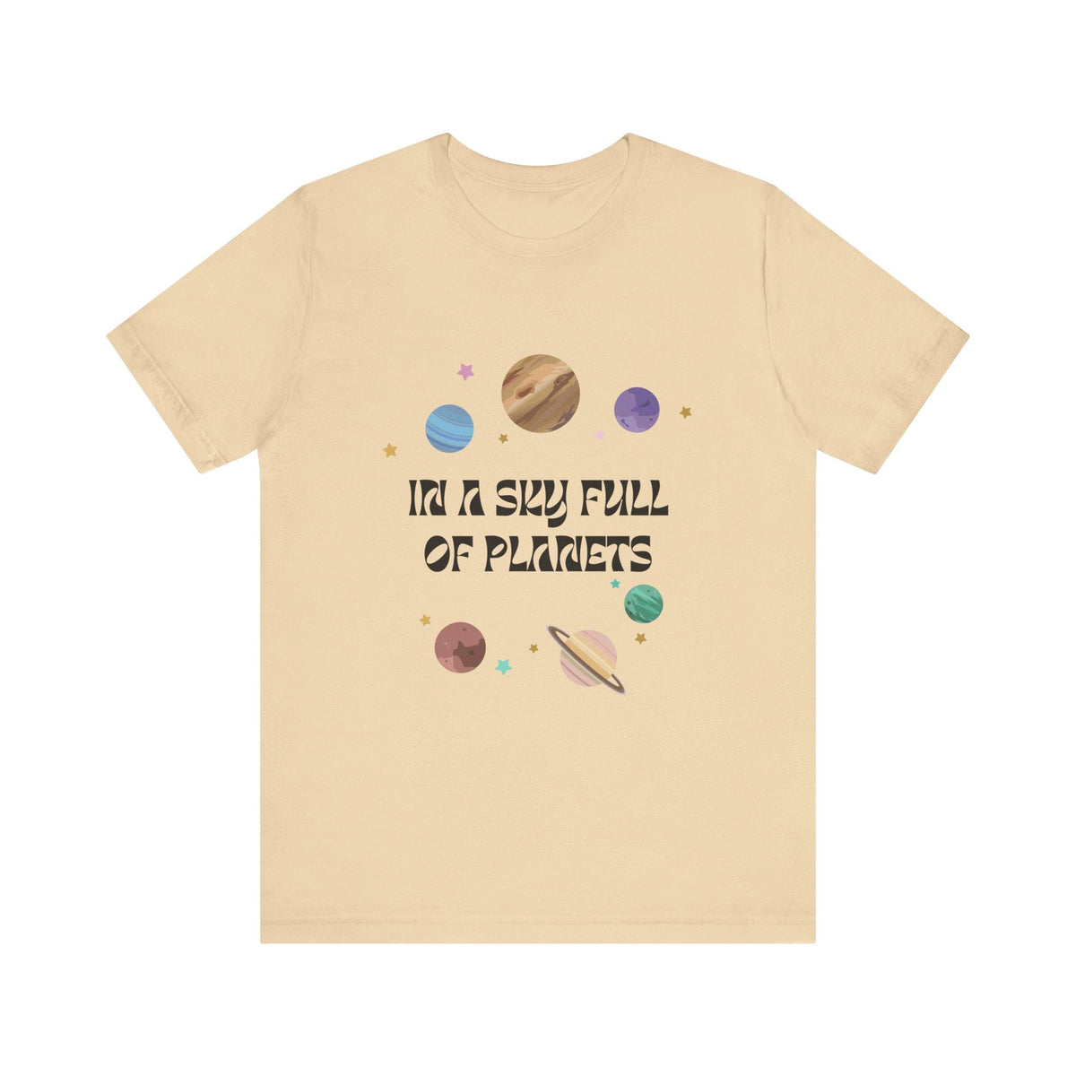 In a Sky Full Of Planets Be Pluto Jersey Short Sleeve Tee - Prints and Fins