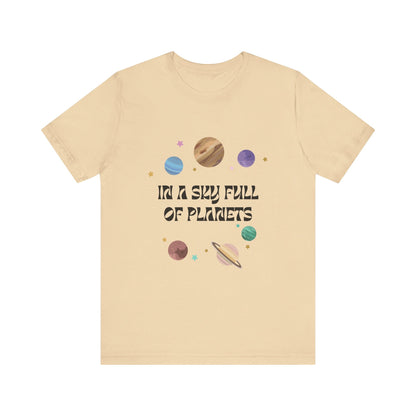 In a Sky Full Of Planets Be Pluto Jersey Short Sleeve Tee - Prints and Fins