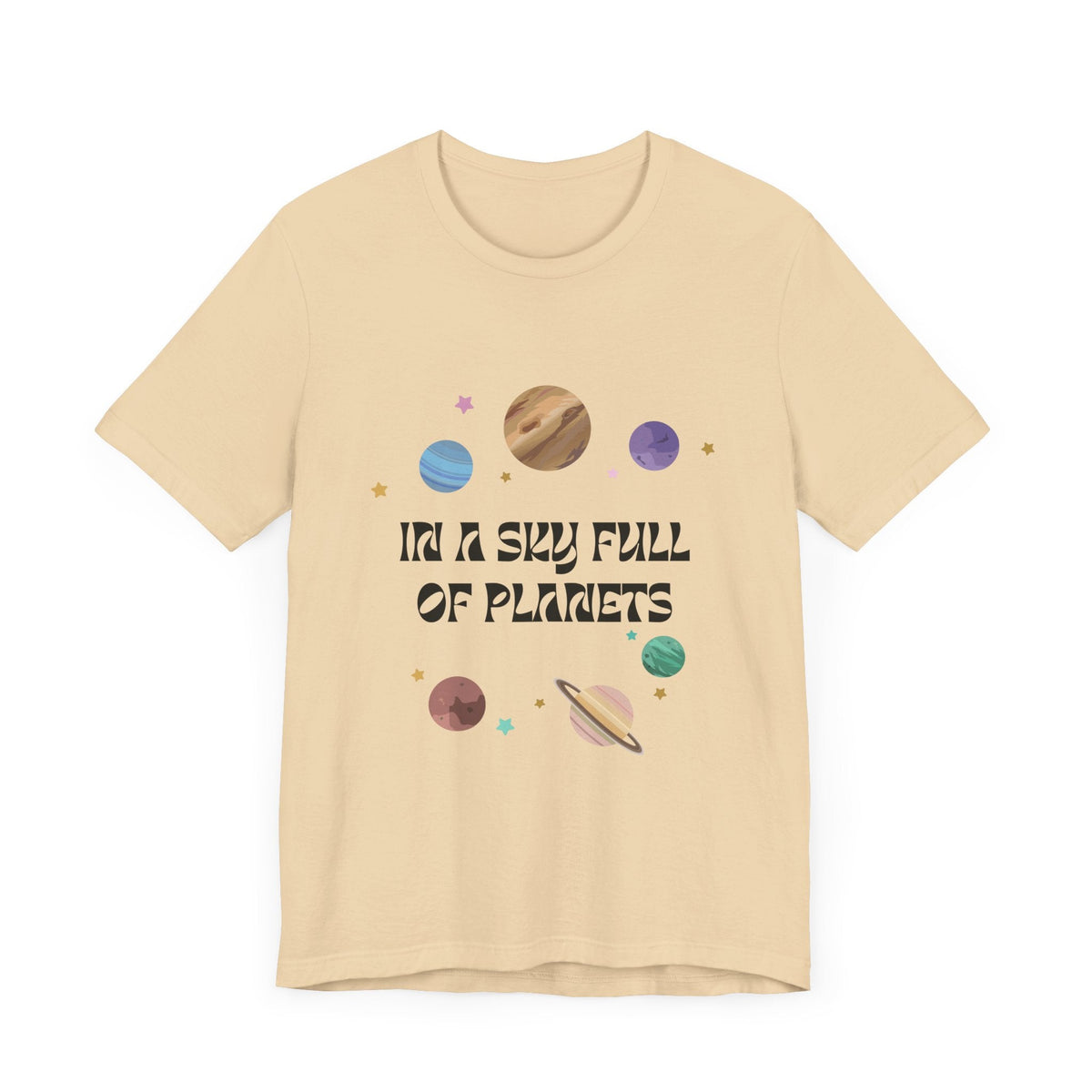 In a Sky Full Of Planets Be Pluto Jersey Short Sleeve Tee - Prints and Fins