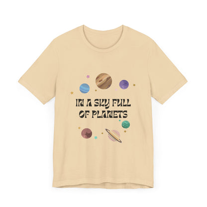 In a Sky Full Of Planets Be Pluto Jersey Short Sleeve Tee - Prints and Fins