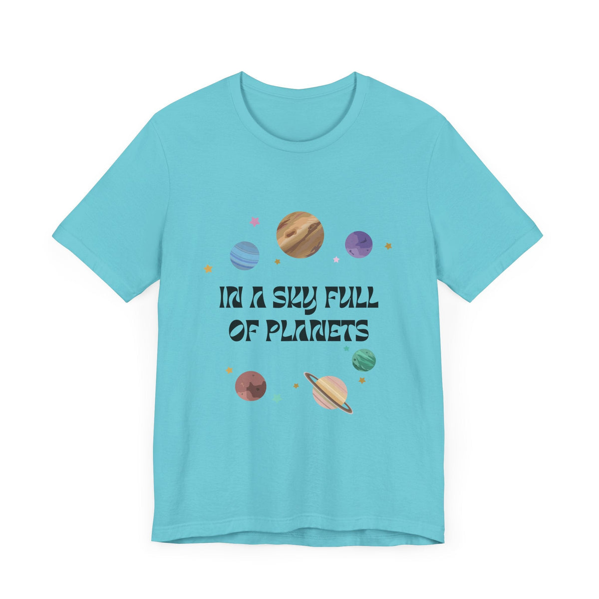 In a Sky Full Of Planets Be Pluto Jersey Short Sleeve Tee - Prints and Fins
