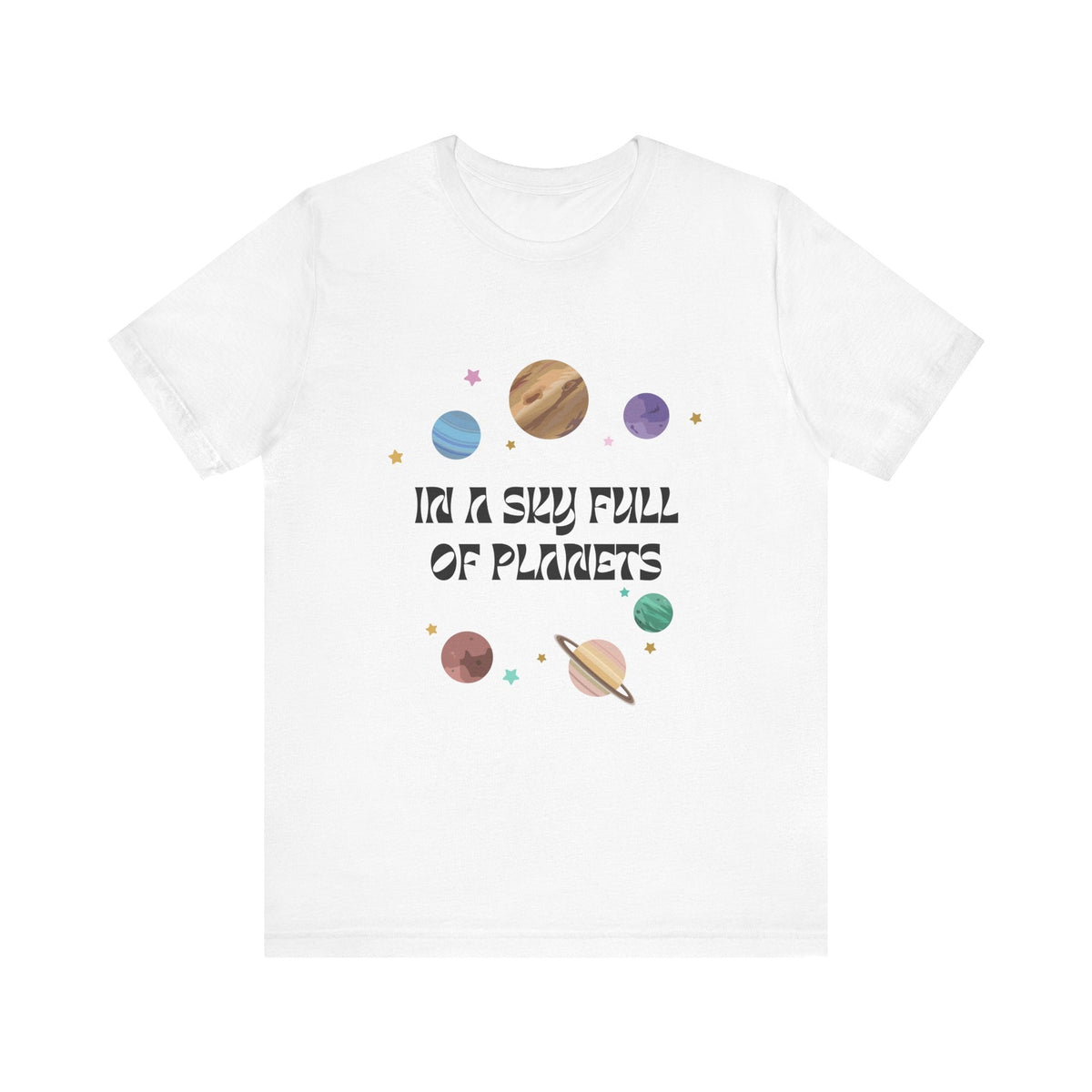 In a Sky Full Of Planets Be Pluto Jersey Short Sleeve Tee - Prints and Fins