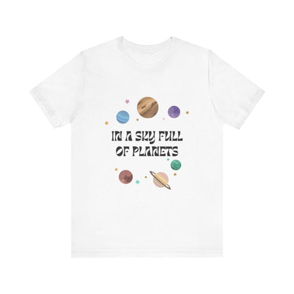 In a Sky Full Of Planets Be Pluto Jersey Short Sleeve Tee - Prints and Fins