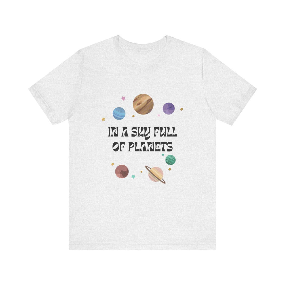 In a Sky Full Of Planets Be Pluto Jersey Short Sleeve Tee - Prints and Fins