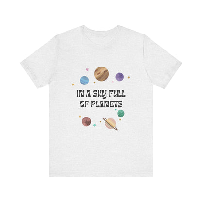 In a Sky Full Of Planets Be Pluto Jersey Short Sleeve Tee - Prints and Fins