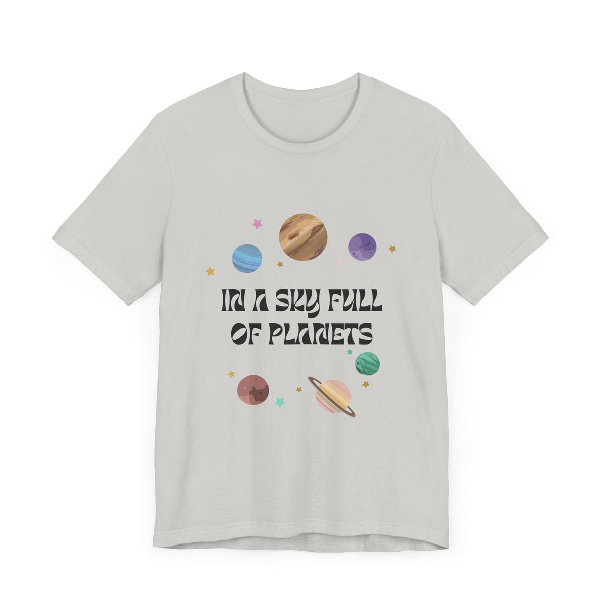 In a Sky Full Of Planets Be Pluto Jersey Short Sleeve Tee - Prints and Fins