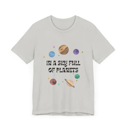 In a Sky Full Of Planets Be Pluto Jersey Short Sleeve Tee - Prints and Fins