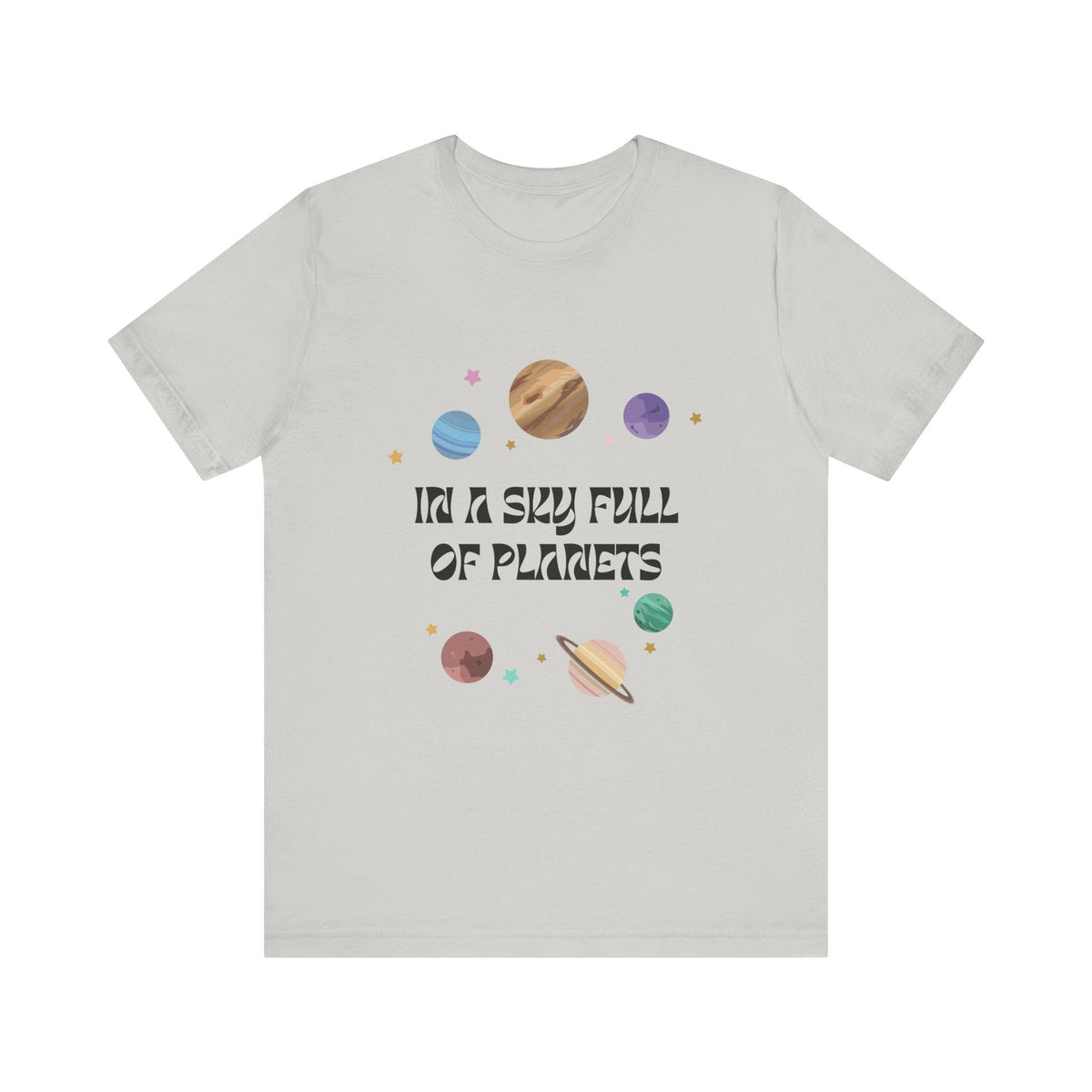 In a Sky Full Of Planets Be Pluto Jersey Short Sleeve Tee - Prints and Fins