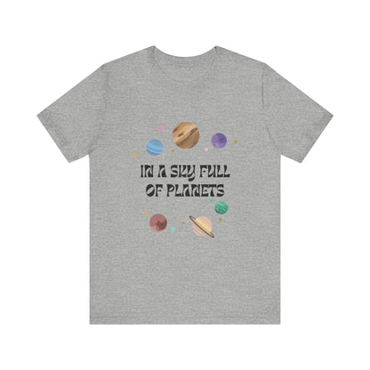 In a Sky Full Of Planets Be Pluto Jersey Short Sleeve Tee - Prints and Fins