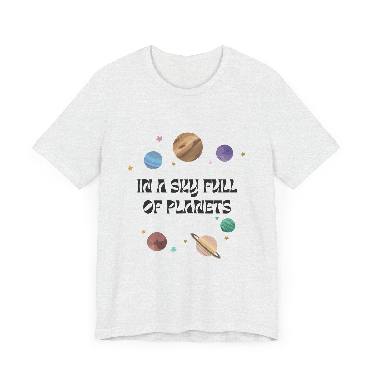 In a Sky Full Of Planets Be Pluto Jersey Short Sleeve Tee - Prints and Fins