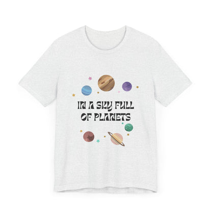 In a Sky Full Of Planets Be Pluto Jersey Short Sleeve Tee - Prints and Fins