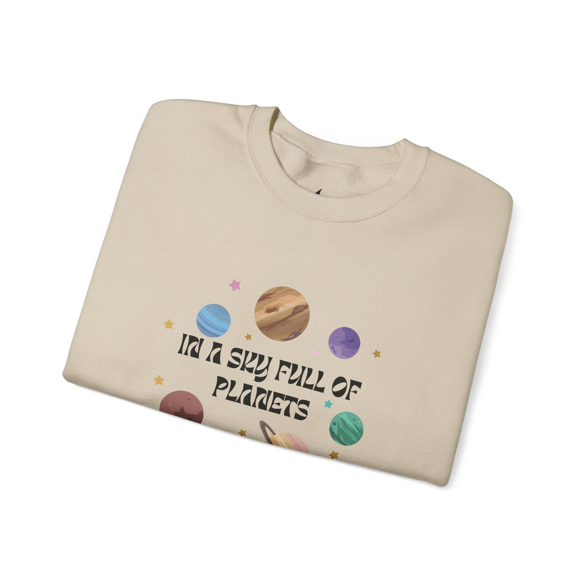In A Sky Full Of Planets - Crewneck Sweatshirt - Prints and Fins