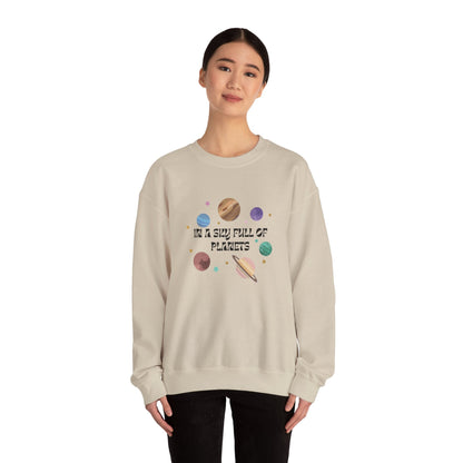 In A Sky Full Of Planets - Crewneck Sweatshirt - Prints and Fins