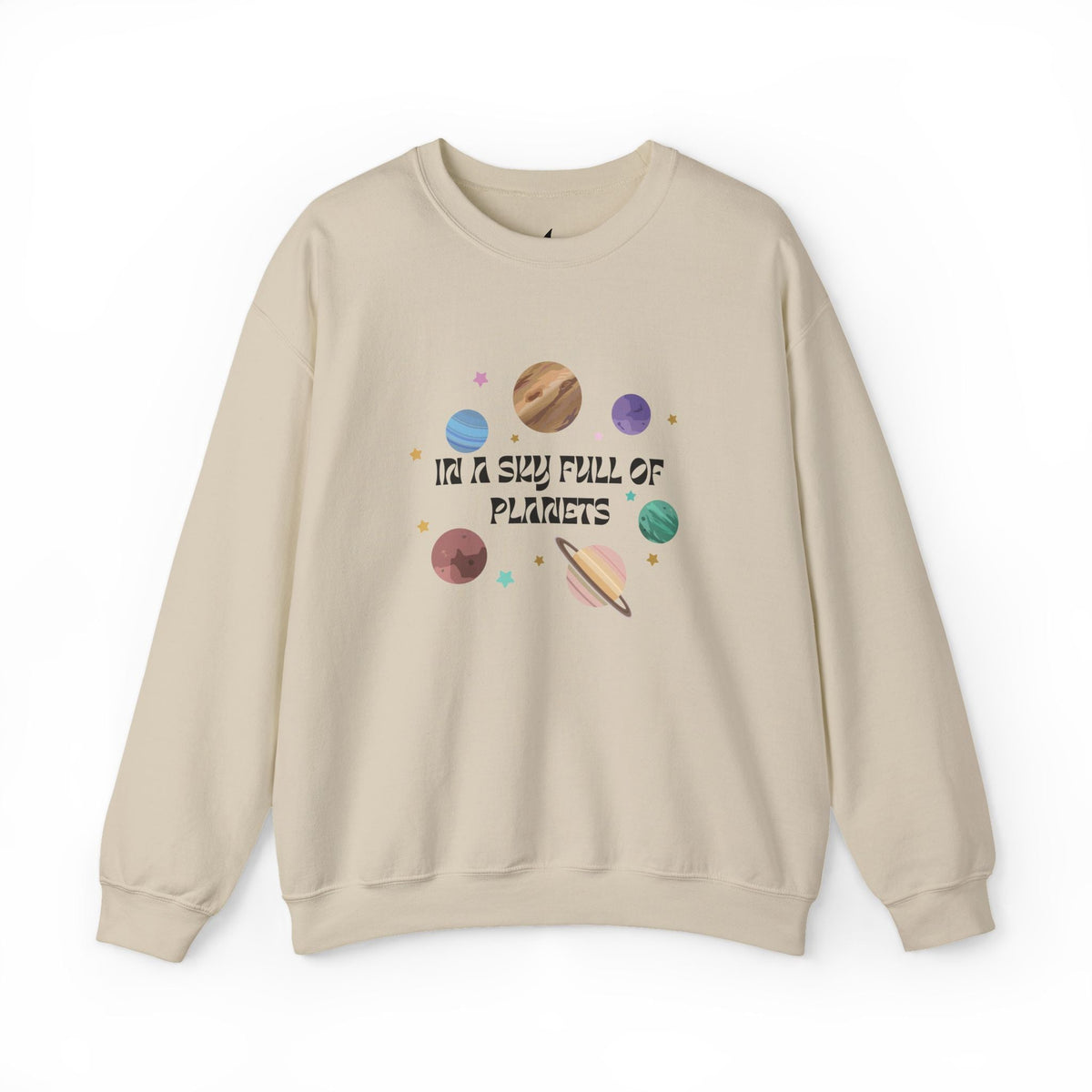 In A Sky Full Of Planets - Crewneck Sweatshirt - Prints and Fins