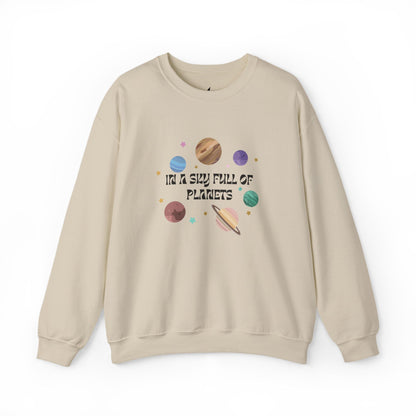 In A Sky Full Of Planets - Crewneck Sweatshirt - Prints and Fins