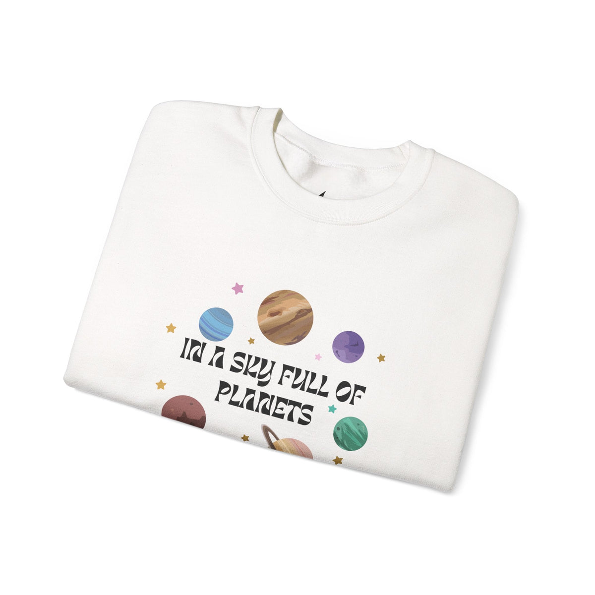 In A Sky Full Of Planets - Crewneck Sweatshirt - Prints and Fins