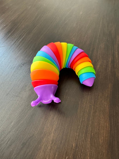 Large Rainbow Fidget Toy - Stress Relief and Sensory Tool with Vibrant Rainbow Design - Smooth Design for Tactile Stimulation and Relaxation - Prints and Fins