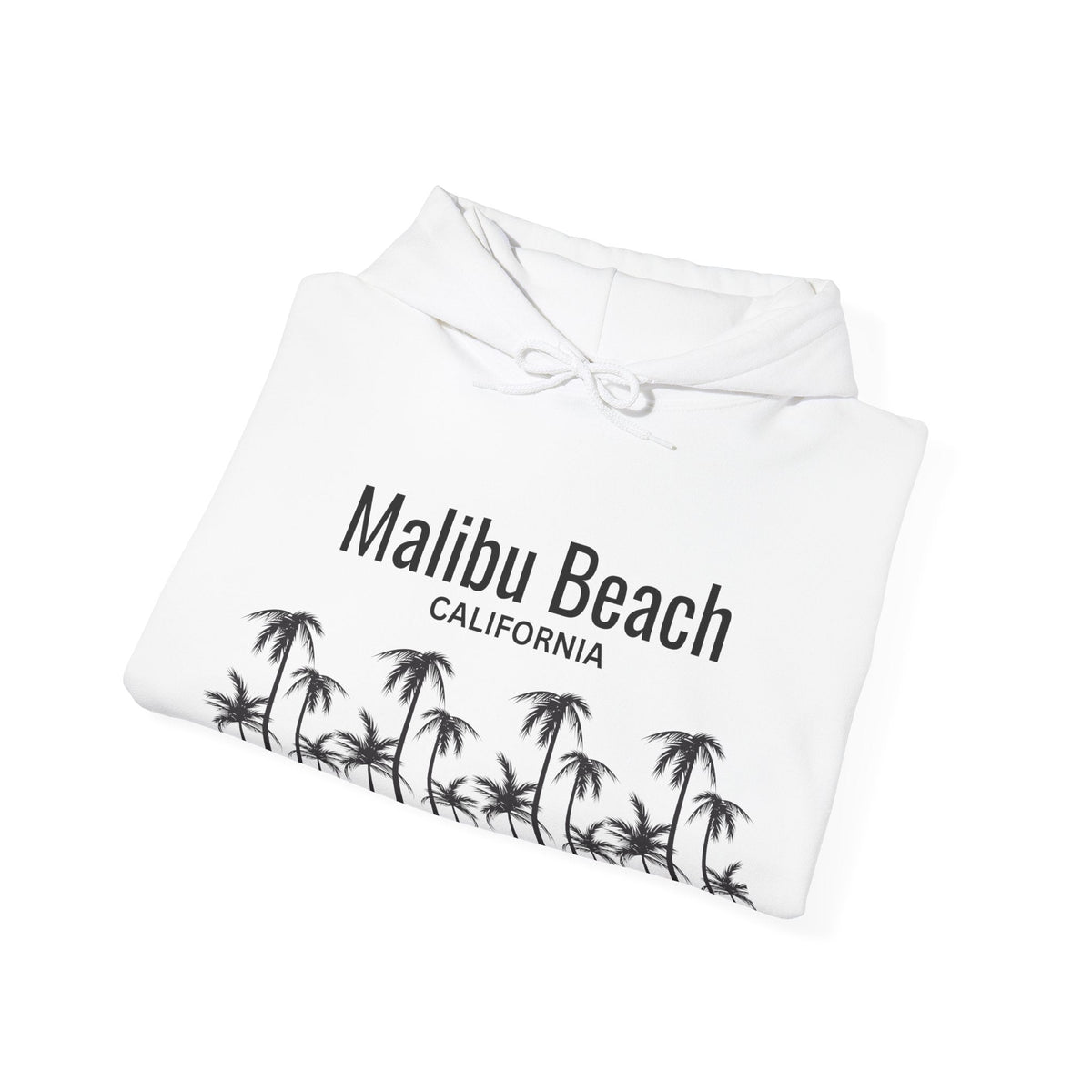 Malibu Beach Hooded Sweatshirt - Prints and Fins