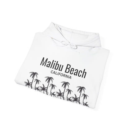 Malibu Beach Hooded Sweatshirt - Prints and Fins