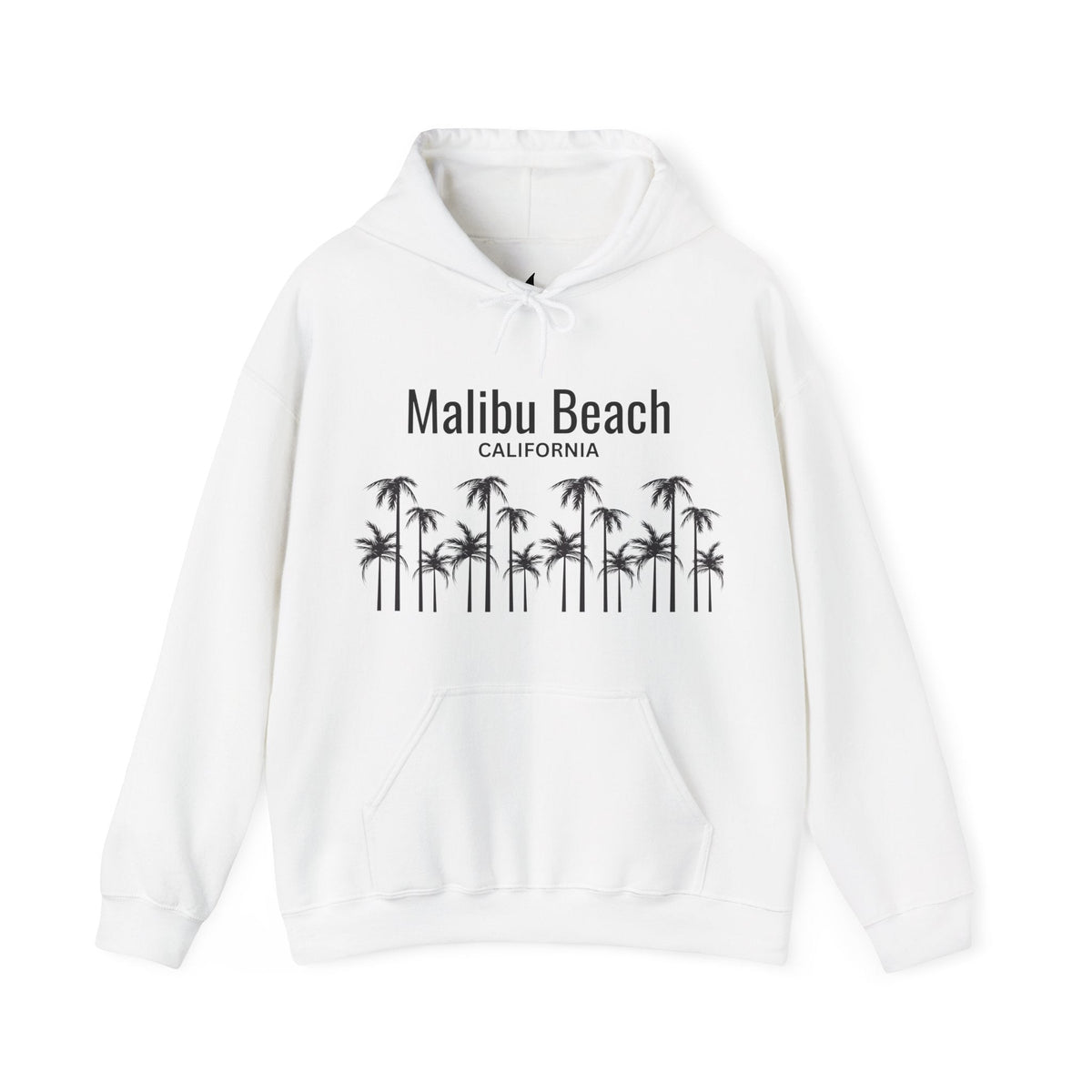 Malibu Beach Hooded Sweatshirt - Prints and Fins