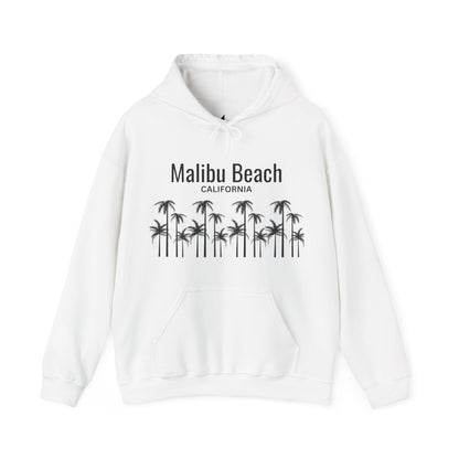 Malibu Beach Hooded Sweatshirt - Prints and Fins