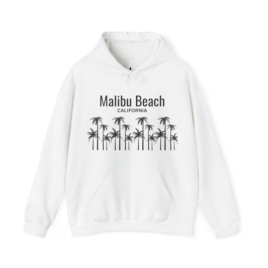 Malibu Beach Hooded Sweatshirt - Prints and Fins