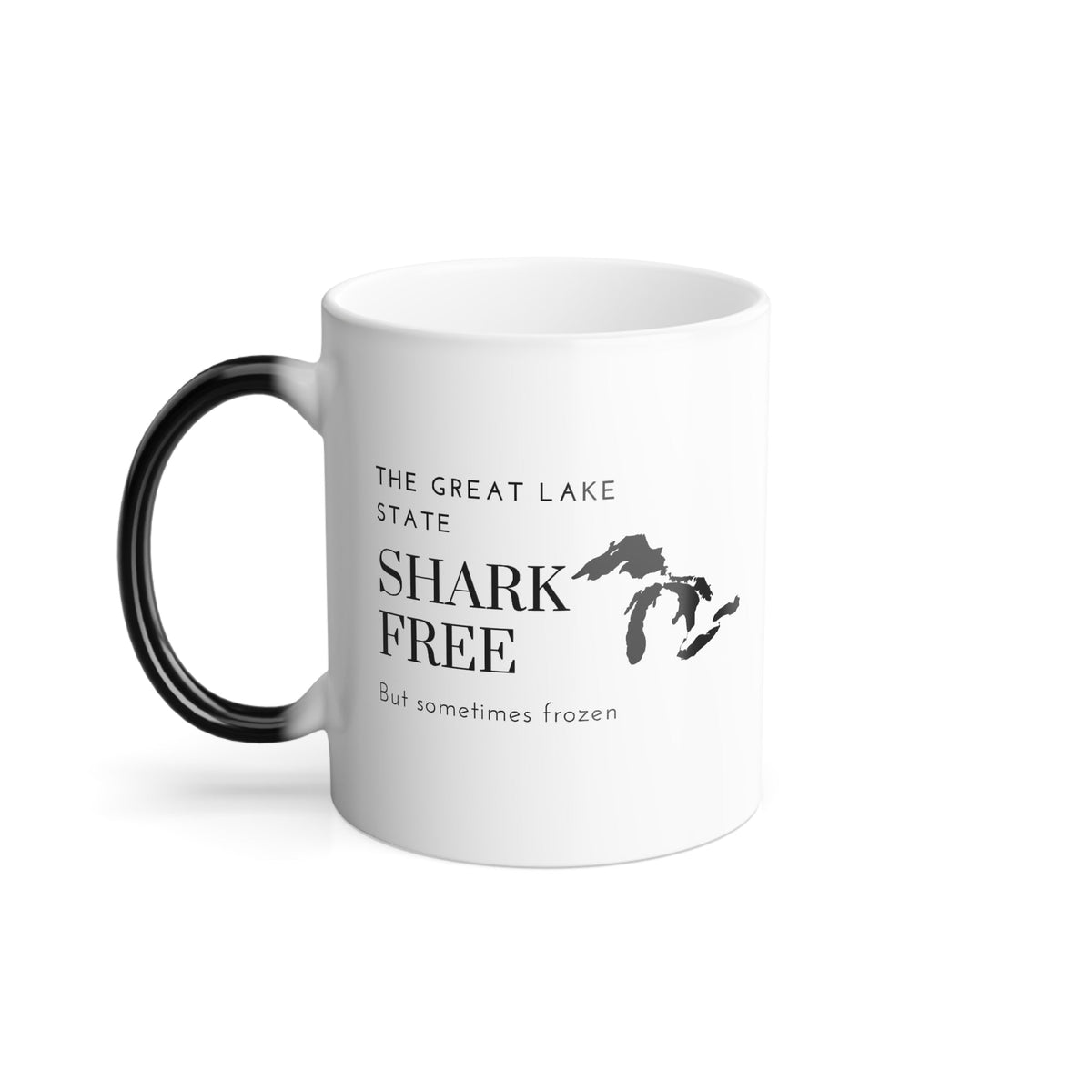 Michigan The Great Lake State - Color Morphing Mug, 11oz - Prints and Fins
